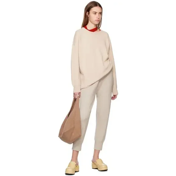 Lauren Manoogian Baby Bindle Bag Putty Cork Camel Highland Wool Alpaca Knit NWT - Picture 4 of 16